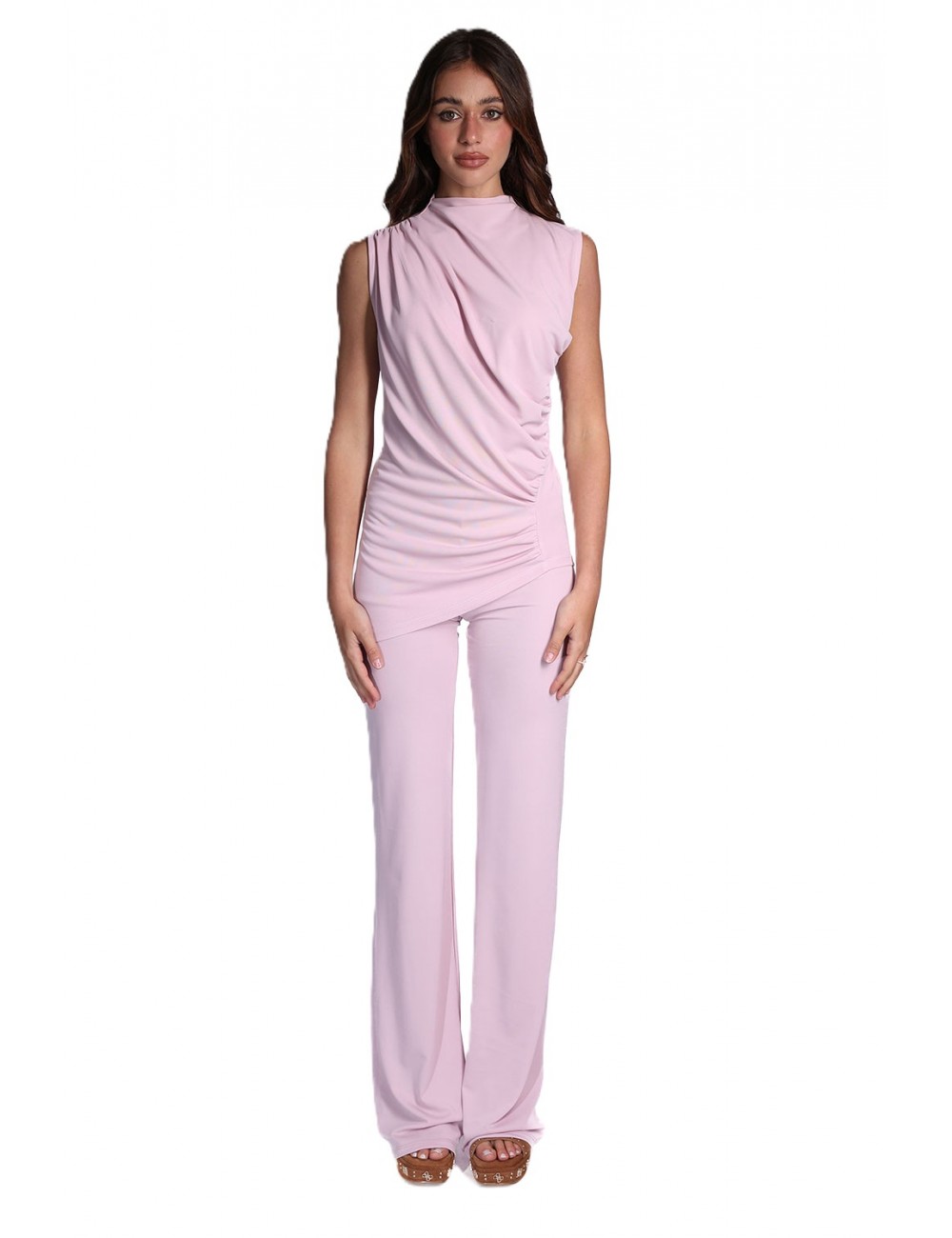 pantalone a zampa kostumn°1 DONNA CIPRIA - KE2603 vista completo frontale