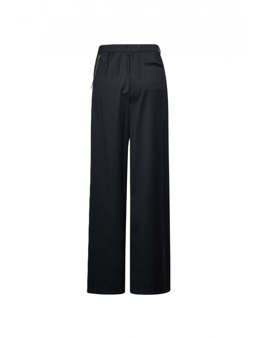 pantalone john richmond DONNA BLACK E WHT - UWP26190PA vista posteriore