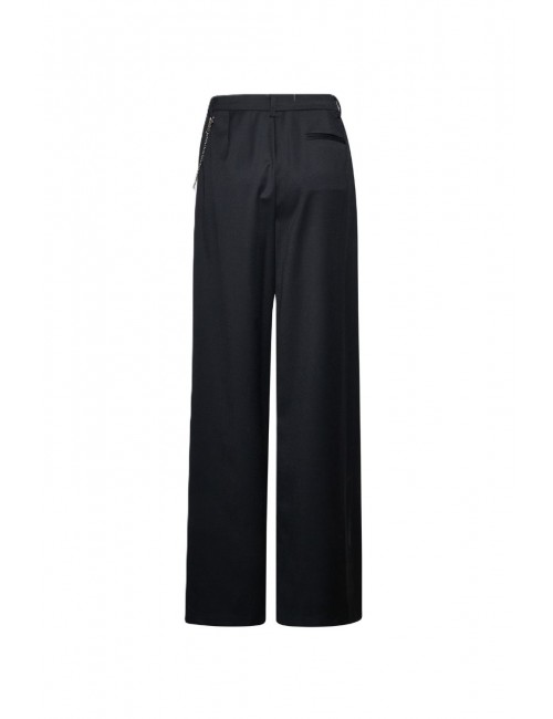 pantalone john richmond DONNA BLACK E WHT - UWP26190PA vista posteriore