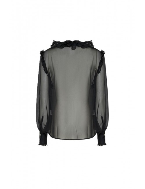 blusa john richmond DONNA BLACK - UWP26101BL vista posteriore