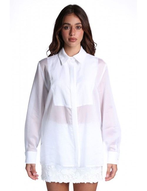 camicia jijil DONNA 0001 BIANCA - JPE26CA135 vista frontale