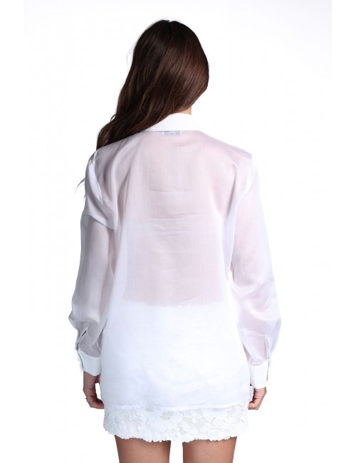camicia jijil DONNA 0001 BIANCA - JPE26CA135 vista frontale