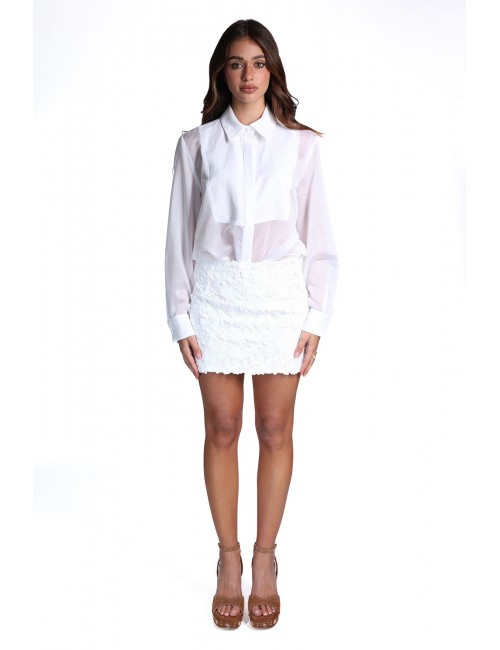 camicia jijil DONNA 0001 BIANCA - JPE26CA135 vista completo frontale