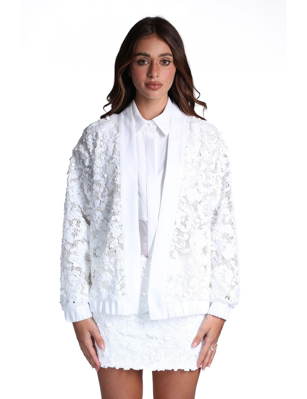 giacca jijil DONNA 0001 BIANCA - JPE26GI144 vista frontale