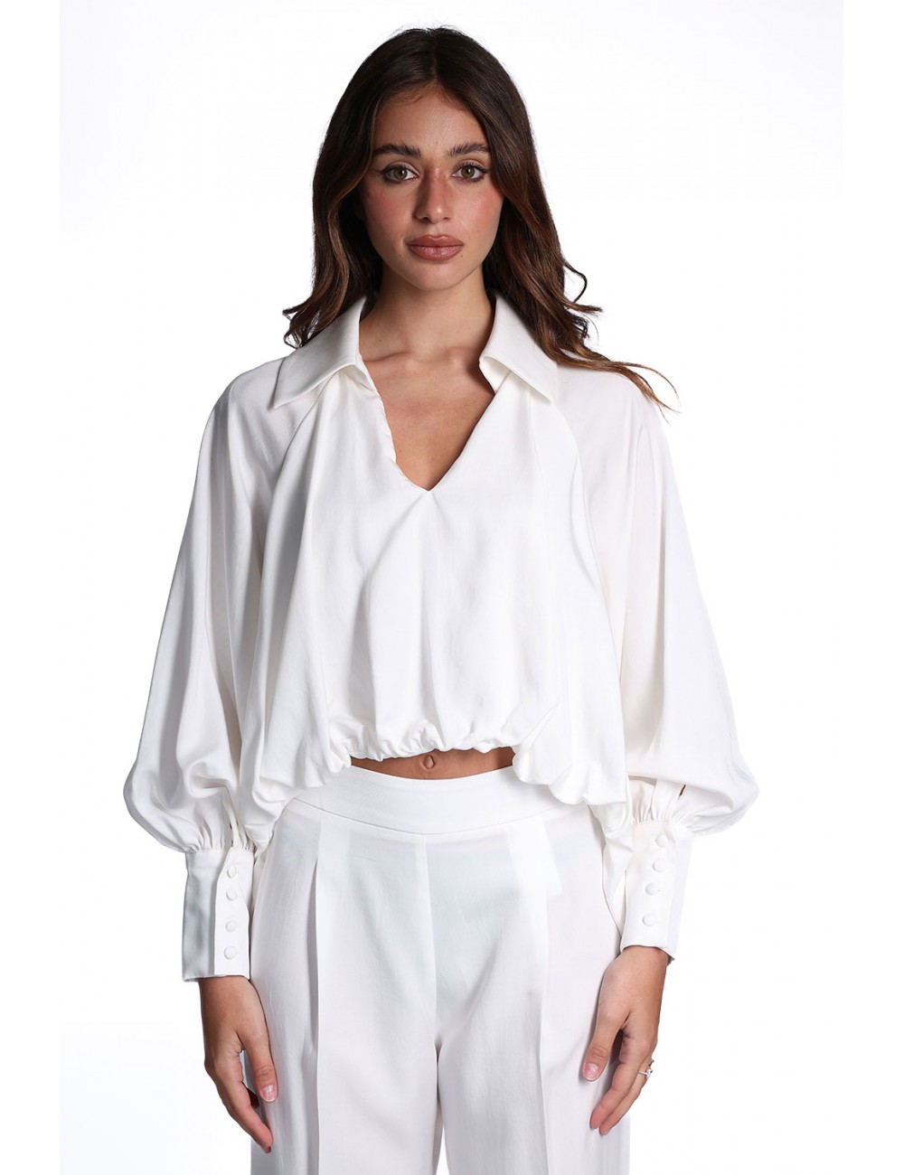 blusa jijil DONNA 0001 BIANCA - JPE26BL141 vista frontale