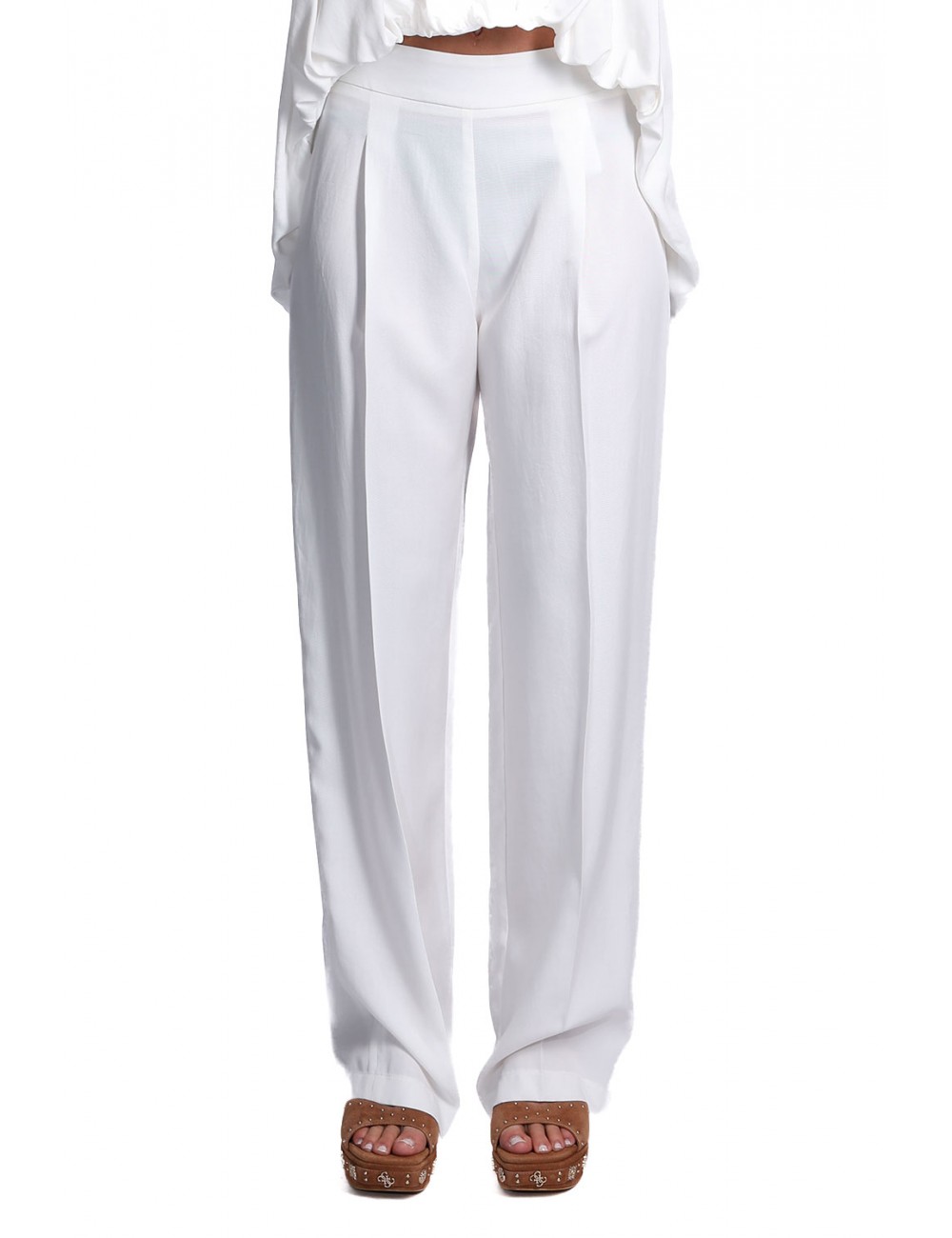 pantalone jijil DONNA 0001 BIANCO - JPE26PA142 vista frontale