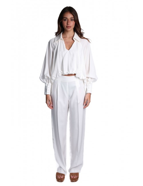 pantalone jijil DONNA 0001 BIANCO - JPE26PA142 vista completo frontale