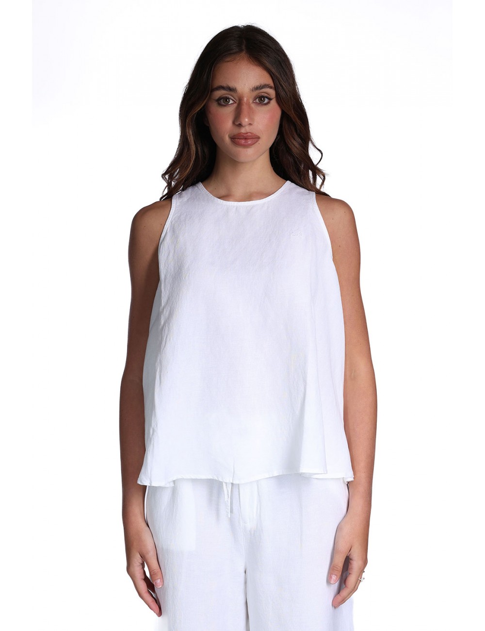 canotta sun68 DONNA 31 BIANCO PANNA - S36216 vista frontale