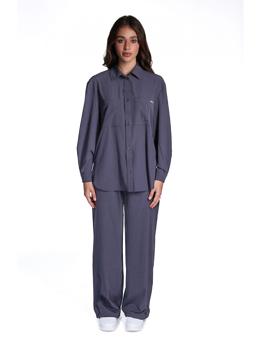 camicia guess DONNA NERA JBLK - V6RH00WL232 vista completo frontale