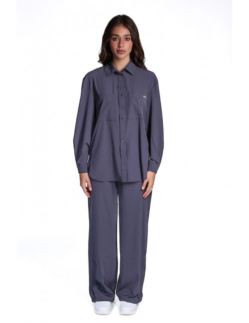camicia guess DONNA NERA JBLK - V6RH00WL232 vista completo frontale
