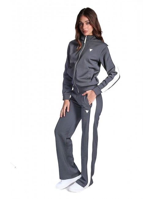 felpa guess DONNA NERA JBLK - V6RQ09KCYF2 vista completo laterale