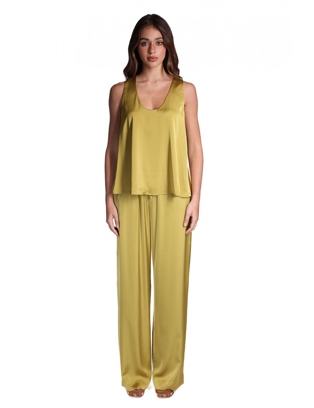 pantalone kostumn°1 DONNA OLIVA - KE2607 vista completo frontale