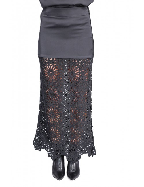 gonna lunga jijil DONNA 0002 NERA - JPE26GO150 vista frontale