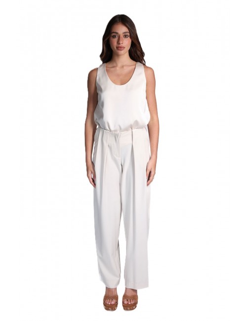 pantalone jijil DONNA 0024 AVORIO - JPE26PA172 vista completo frontale