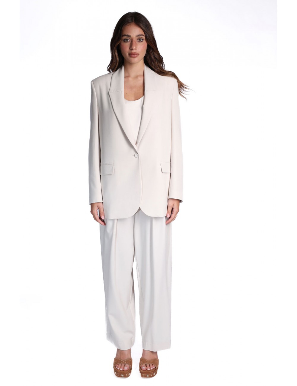 giacca jijil DONNA 0024 AVORIO - JPE26GI173 vista completo frontale