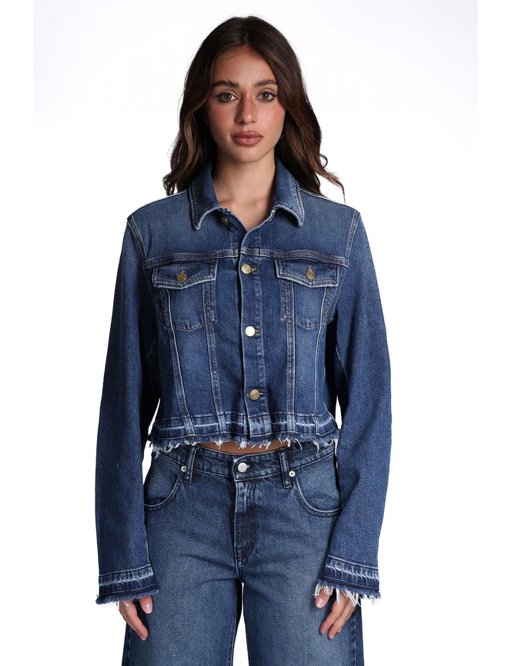 giubbino cycle DONNA 07 NAVY BLUE - 362JI03 vista frontale