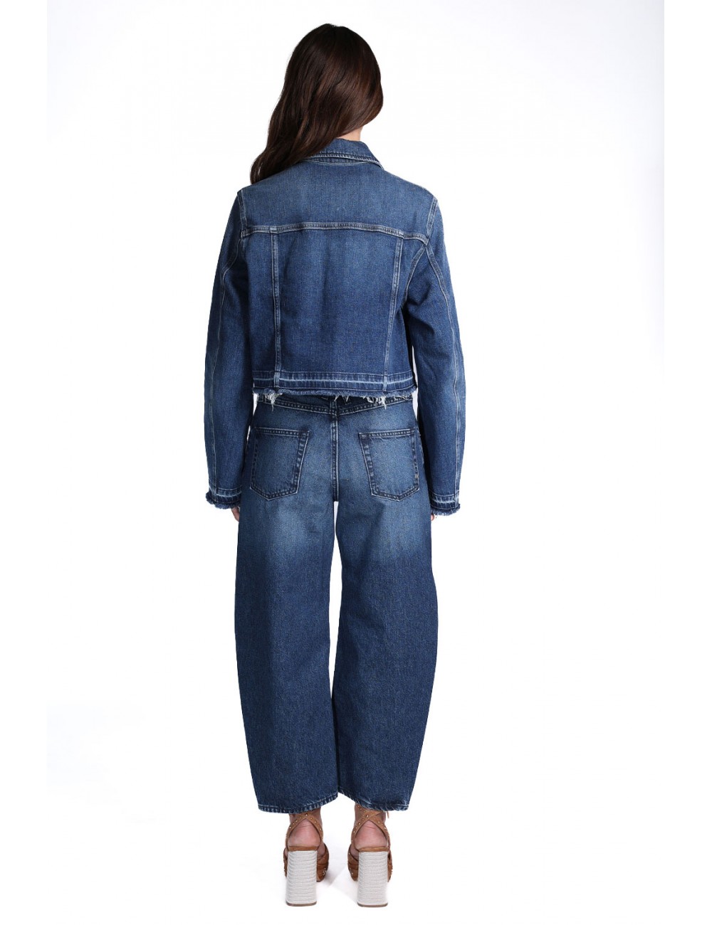 jeans cycle DONNA 07 NAVY BLUE - 362P540 vista completo posteriore