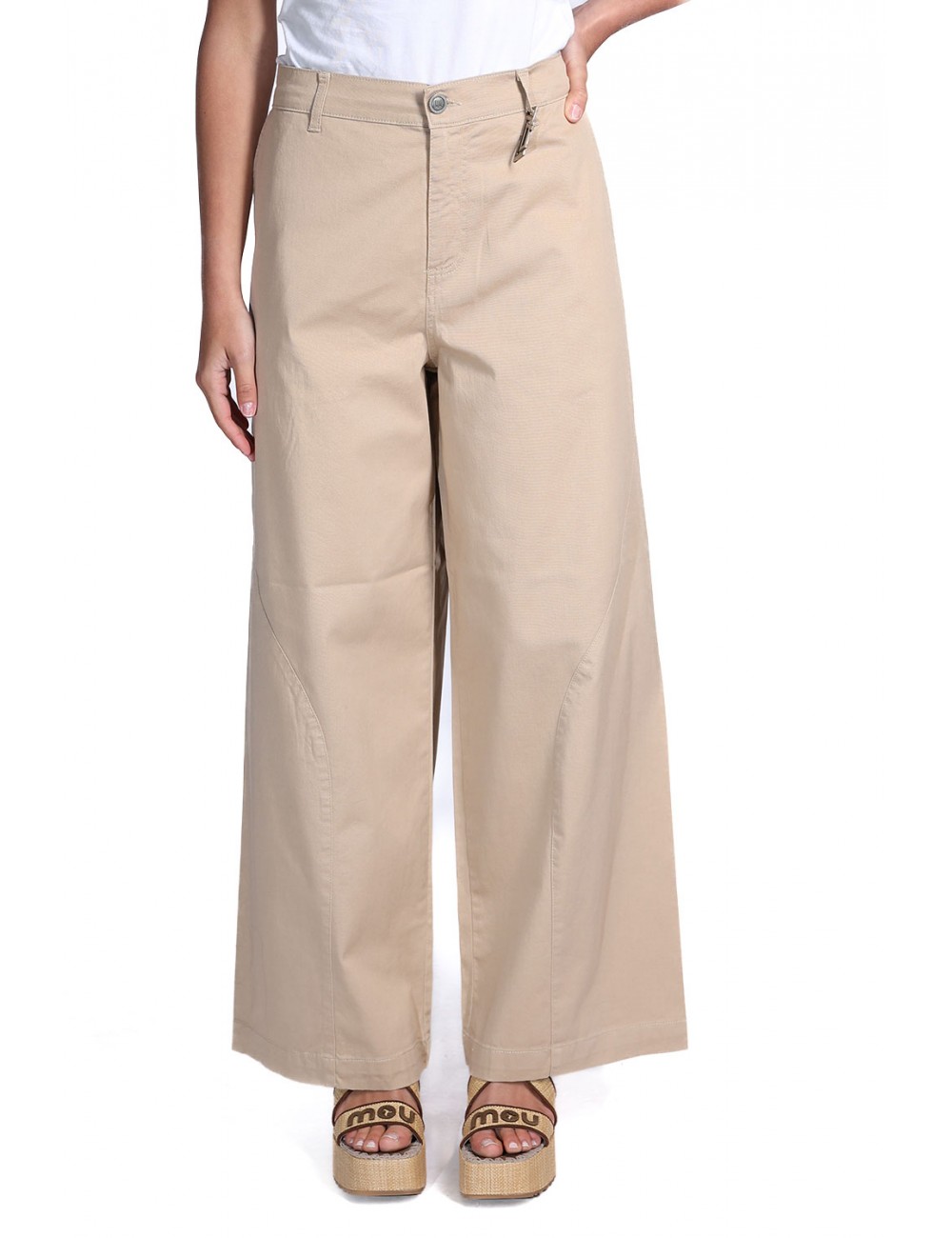 pantalone jijil DONNA 0013 CAMMELLO - JPE26PJ105 vista frontale