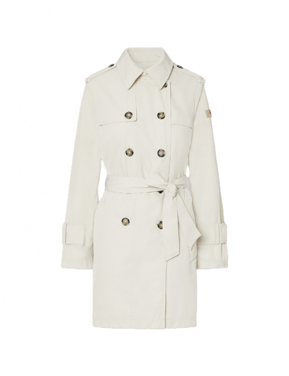 trench lungo peuterey DONNA BEIGE 729 - KNUDE TJT 01 - PED5620 vista frontale 2