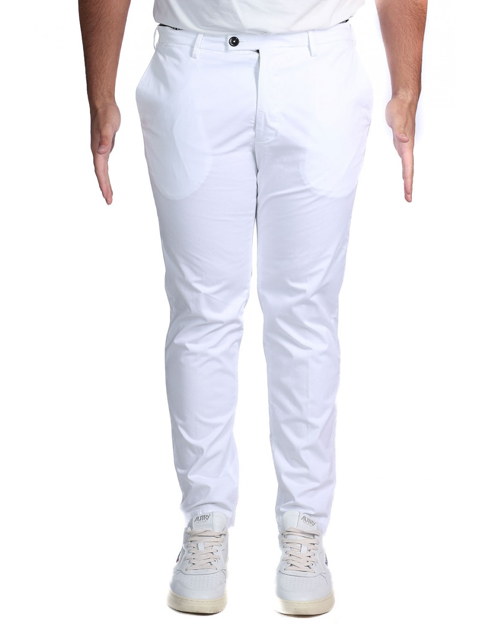 pantalone michael coal UOMO BIANCO - MCBRA2564S26C vista frontale
