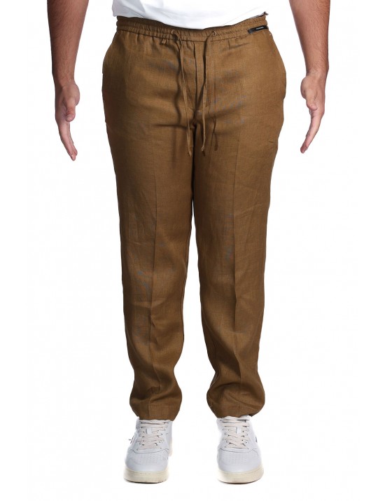 pantalone michael coal UOMO MARRONE COGNAC - MCADA3259S26 vista frontale