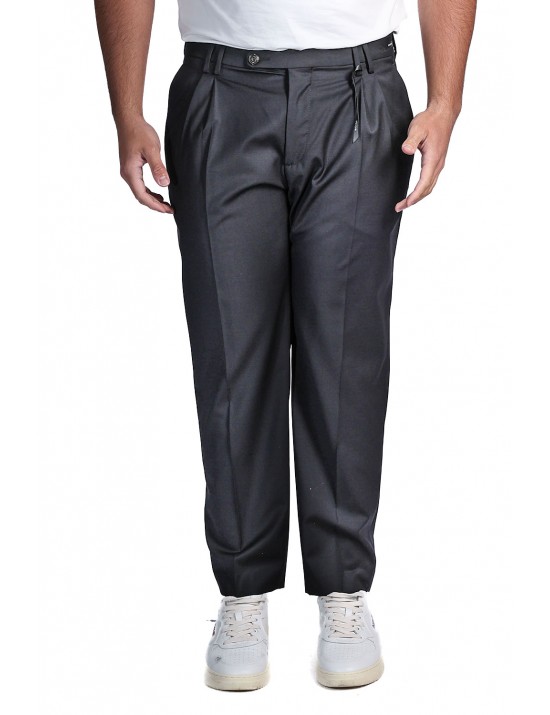 pantalone michael coal UOMO NERO - MCSTE3687S26 vista frontale
