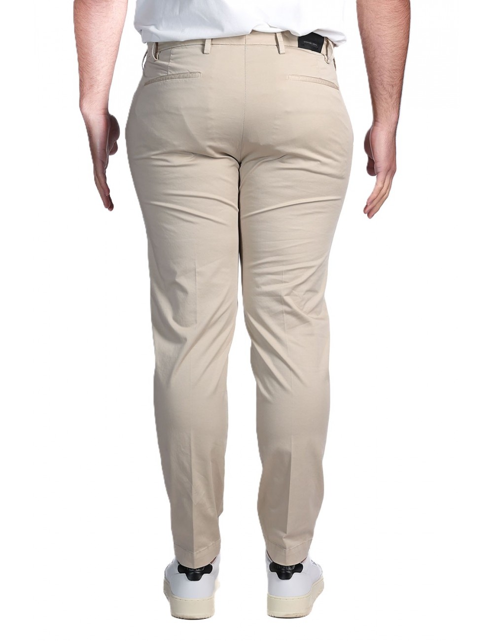 pantalone michael coal UOMO BEIGE - MCBRA2564S26C vista posteriore