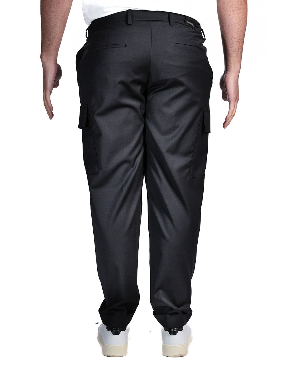 pantalone cargo michael coal UOMO NERO - MCTHO3687S26 vista posteriore