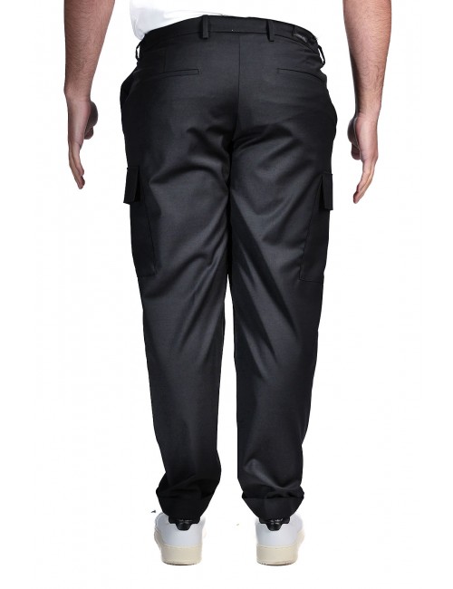 pantalone cargo michael coal UOMO NERO - MCTHO3687S26 vista posteriore