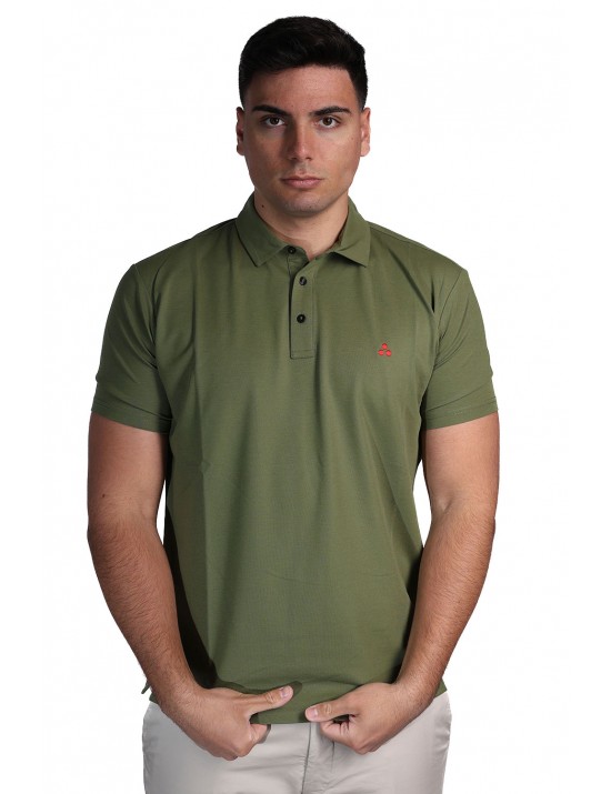 polo peuterey UOMO VERDE 471 - MEZZOLA 02 - PEU5471 vista frontale