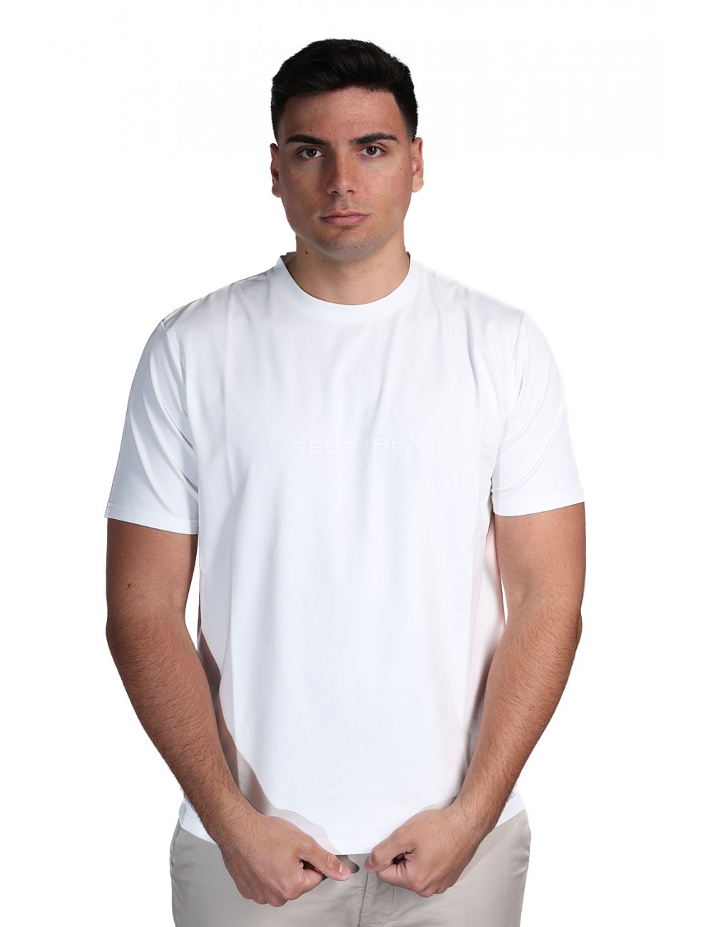 t-shirt peuterey UOMO BIANCA 730 - NEW OTAGO - PEU5796 vista frontale