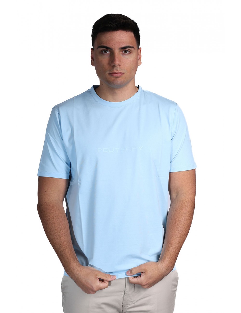 t-shirt peuterey UOMO AZZURRA 290 - NEW OTAGO - PEU5796 vista frontale