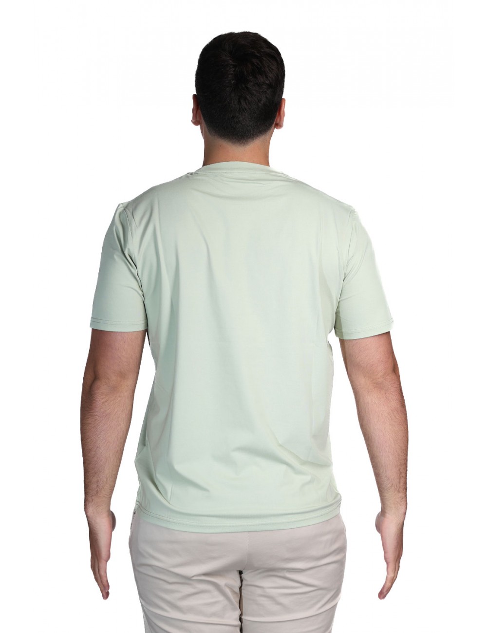 t-shirt peuterey UOMO VERDE CHIARO 651 - NEW OTAGO - PEU5796 vista posteriore