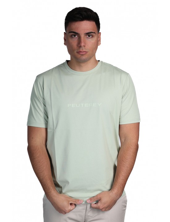 t-shirt peuterey UOMO VERDE CHIARO 651 - NEW OTAGO - PEU5796 vista frontale