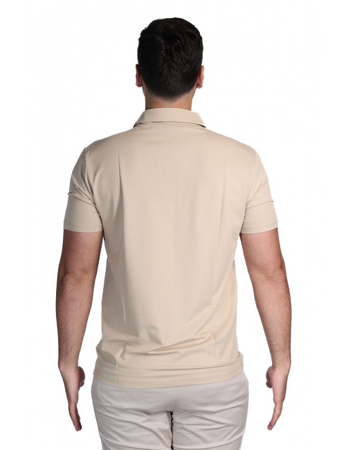polo peuterey UOMO BEIGE 794 - NEW HELGO - PEU5847 vista posteriore