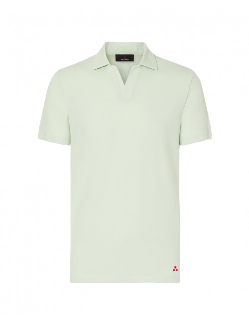 polo peuterey UOMO VERDE CHIARO 651 - NEW HELGO - PEU5847 vista frontale 2