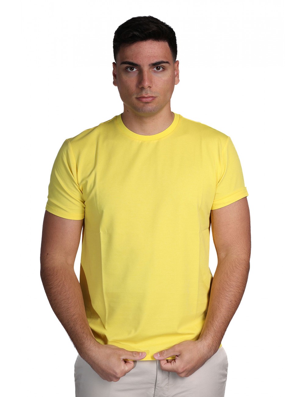 t-shirt peuterey UOMO GIALLA 519 - ZOLE 02 - PEU5470 vista frontale