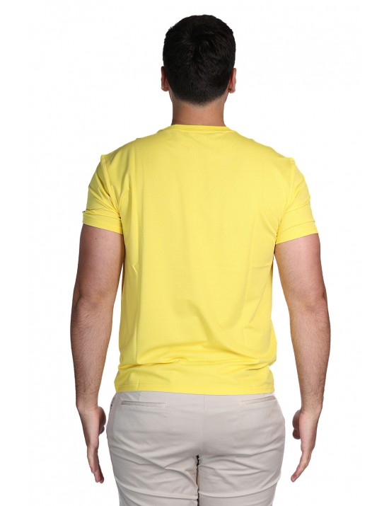 t-shirt peuterey UOMO GIALLA 519 - ZOLE 02 - PEU5470 vista frontale
