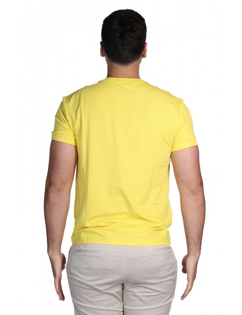 t-shirt peuterey UOMO GIALLA 519 - ZOLE 02 - PEU5470 vista posteriore