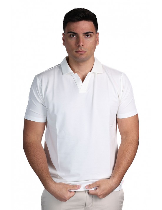 polo peuterey  UOMO BIANCA 730 - NEW HELGO - PEU5847 vista frontale