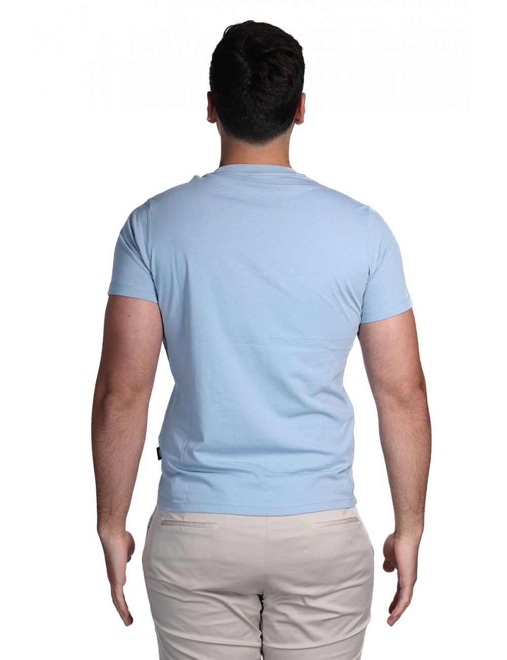 t-shirt refrigue UOMO AZZURRA FOG - R4529M261 vista frontale