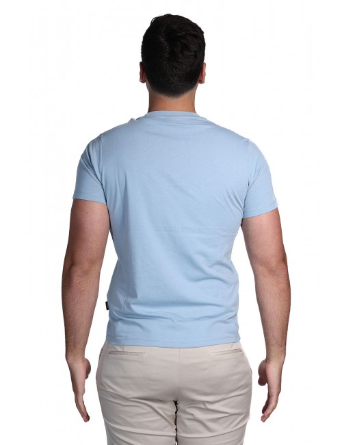 t-shirt refrigue UOMO AZZURRA FOG - R4529M261 vista posteriore