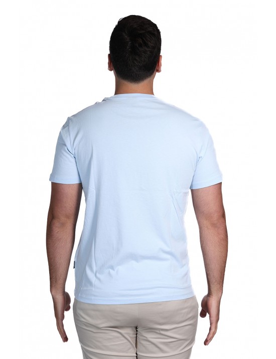 t-shirt refrigue UOMO AZZURRO CHIARO LIGHT BLUE - R4529M261 vista frontale