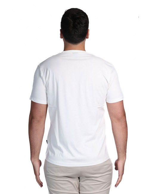 t-shirt refrigue UOMO WHITE - R4529M261 vista posteriore