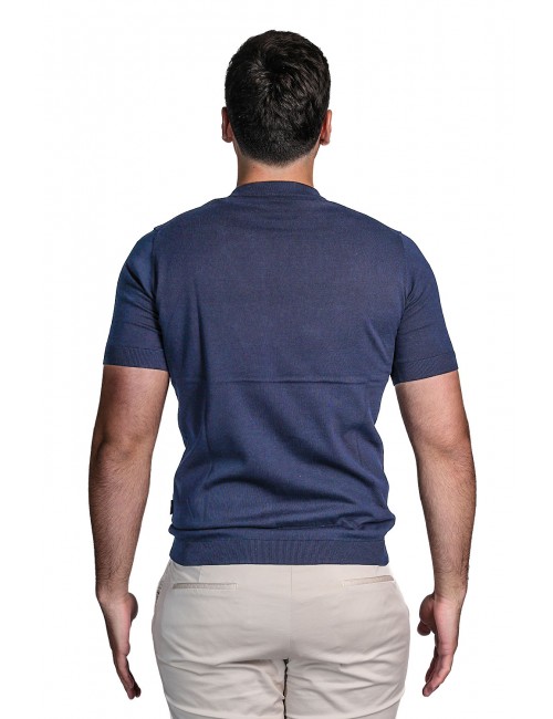 t-shirt refrigue UOMO NAVY - R4060M261 vista posteriore