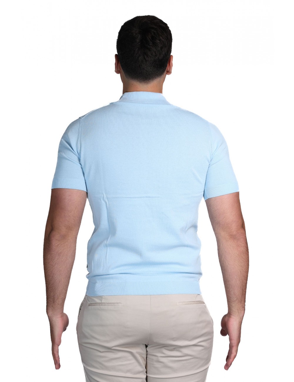 polo refrigue UOMO AZZURRO CHIARO LIGHT BLUE - R5010M261 vista frontale