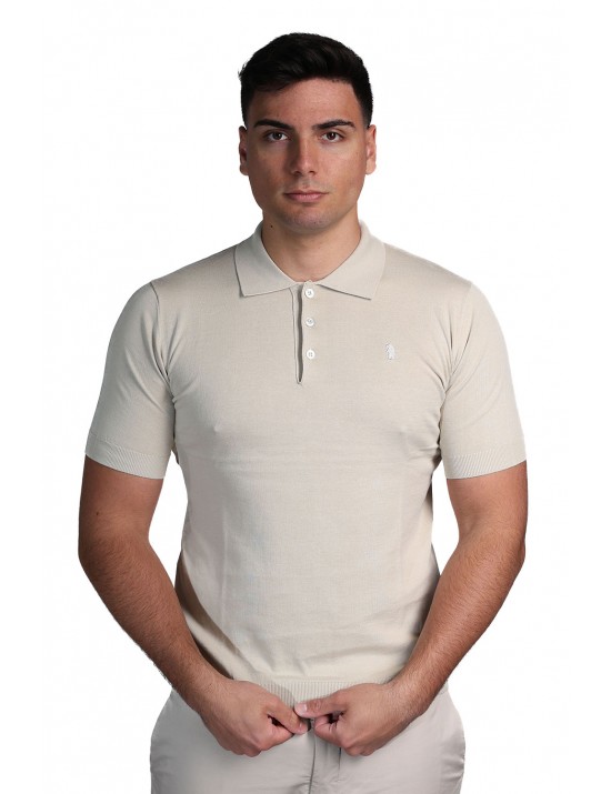 polo refrigue UOMO BEIGE PANAMA - R5010M261 vista frontale