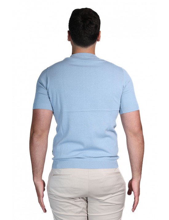t-shirt refrigue UOMO AZZURRA FOG - R4060M261 vista frontale