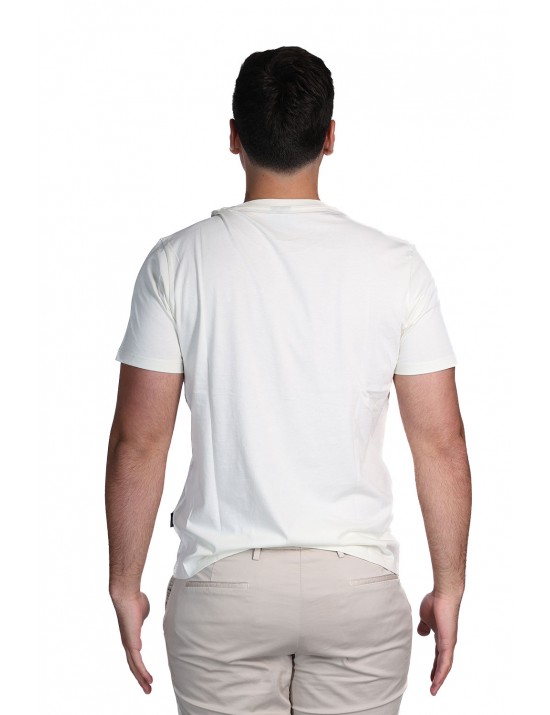 t-shirt refrigue UOMO PANNA BONE - R4529M261 vista frontale