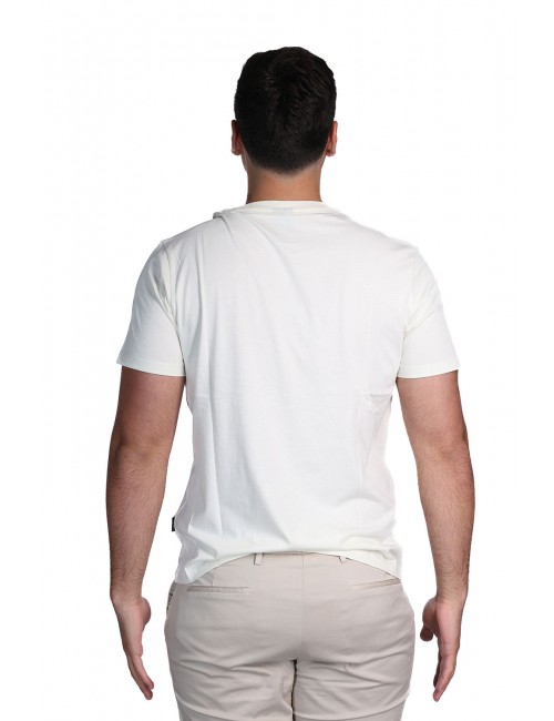 t-shirt refrigue UOMO PANNA BONE - R4529M261 vista posteriore